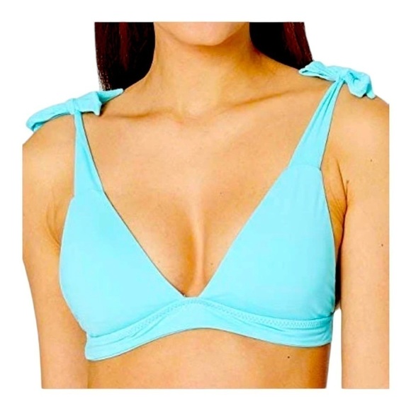 Becca Tie Shoulder Bikini Top NWOT - Picture 1 of 5